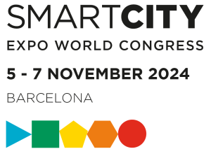 Logo du Smart City Expo World Congress qui s'est tenu du 4 au 7 novembre 2024 à Barcelone